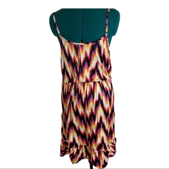 Wanderlux Womens Multicolored Crushed Spaghetti Strap Summer Dress Size M NWOT - Picture 4 of 7